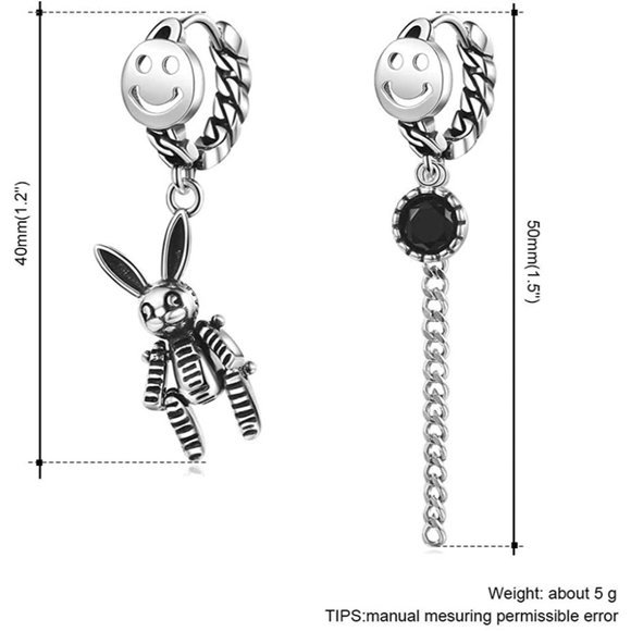 Punk Rabbit Drop Earring - Picture 5 of 7